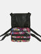 Men Women Oxford Graffiti Pattern Printing Tooling Chest Bag Backpack - 01