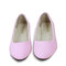 Big Size Suede Candy Color Pure Color Pointed Toe Light Ballet Flat Shoes - Pink