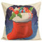 Christmas Tree Socks Cartoon Printed Pillow Cases Home Sofa Square Cushion Cover - #3