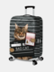Women Cat Print Luggage Case Wear-resistant Travel Luggage Protective Cover - #01