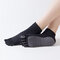 Women Yoga Socks Comfy Breathable Dispensed Non-slip Toe Socks - Black
