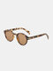 पुरुषों के आरामदायक फैशन आउटडोर UV सुरक्षा सर्कल गोल धूप का चश्मा - #03