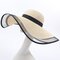 Women Mesh Vogue Sunscreen Bucket Straw Hat Outdoor Casual Travel Beach Sea Hat - Beige