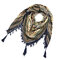 Print Knotted Tassel Scarf Jacquard Square Scarf - 9
