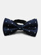Men Dacron Dot Striped Cashew Flowers Pattern Jacquard Bowknot Formal Suit Banquet Bow Tie - #05