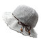 Women Breathable Knitted Sunscreen Fisherman Hat Casual Travel Shoppping Visor Bucket Hat - Grey
