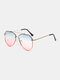 JASSY للجنسين Vintage Casual Gradient UV حجب النظارات الشمسية الهندسية - #06