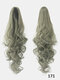 30 Colors Ponytail Hair Extension High Temperature Fiber Catch Clip Long Curly Straight Ponytail - #08