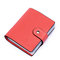 Unisex Genuine Leather Fashion 60 Card Slots Large Capacity Card Holder - Watermelon Red