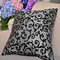 45x45cm Removable Pillowcase Office Back Cushion Cover Elegant Coffee Table Home Decor - Grey