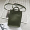 Stylish PU Leather Crossbody Bag 6.5inch Phone Bag Shoulder Bag For Women - Green