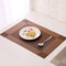 Contracted Simple European Style PVC Placemat Non-Slip Mat Creative Dining Table Mat Bowl Pad - Coffee