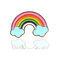 Creativo carino arcobaleno ponte spilla arcobaleno kit goccia Olio spilla in metallo denim Borsa gioielli da donna - 05