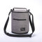 New Cationic Shoulder Bucket Ice Bag Lunch Box Waterproof Insulation Bag Thickening Freshness Lunch Bag Lunch Bag - Gray