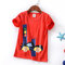 Boy's Cartoon Number Print Short Sleeves Casual T-shirt For 3-10Y - #04