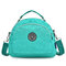 Multifunction Two Interlayers Handbags Outdoor Shoulder Bags Light Crossbody Bags Backpack - Green
