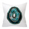 Agate émeraude abstraite géométrique peau de pêche housse de coussin maison canapé Art décor jeter taies d'oreiller - #5