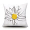 Ins Idyllic Fresh Daisy Flowers Plush Pillowcase Sofa Cushion Office Lunch Break Pillow - #7