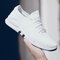 Men Casual Breathable Running Sneakers - White