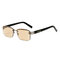 Classic Reading Glasses Frameless HD Reading Glasses For Old Man Eye Health Care - Brown