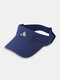 Unisex Cotton Outdoor Sports Badminton Pattern Couple Sunscreen Visor Hats Baseball Cap - Blue3