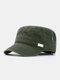 Men Cotton Casual Outdoor Travel Sport Sunvisor Breathable Flat Hat Peaked Cap - #03