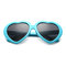 Funny Retro Love Heart Shape Anti-UVA And UVB Sunglasses  - Blue