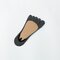 جوارب نسائية قطنية غير مرئية عند الأصابع نصف قبضة جوارب صلبة تسمح بمرور الهواء - الرمادي الداكن