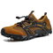 Men Quick Dry Mesh Breathable Non Slip Soft Sole Outdoor Water Shoes - Brown
