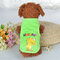 6 Colors Dog Pet Ultrathin Summer Waistcoat Dog Clothing for Teddy Small Dogs - Green