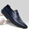 Men Soft Sole Comfy Driving Loafers Slip On Casual Shoes - Blue