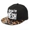 Men Women Adjustable Baseball Snapback Hats Hip Hop Trucker Fresh Cap - Leopard Grain
