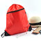 Drawstring Compartment Zipper Storage Bag With Headphone Jack Multi-Function Outdoor Sports Backpack - Red