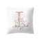 Simple Nordic Style Pink Alphabet ABC Pattern Throw Pillow Cover Home Sofa Creative Art Pillowcases - #12