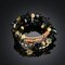 Retro Turquoise Winding Bracelet Multi-Layer Natural Stone Bracelet For Men - Black