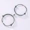 2Pcs Paired Magnetic Couple Bracelets 925 Silver Magnet Adjustable Woven Bracelets Valentines Gift Jewelry - Silver