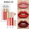 Combination Lip Glaze Set Waterproof Non-Stick Cup Long Lasting Lip Gloss Nude Makeup - #02