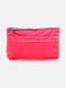 Unisexual Daron Fabric Casual Large Capacity Travel Bag Multifunctional Storage Bag - Red