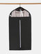1 Pc Dust Cover For Clothes Storage Hanging Bag Wardrobe Suit Overcoats Washable Organizer Storage Bag - Black