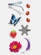 40 Pcs 3D Stereo Waterproof Tattoos Stickers Scorpion Flower Water Transfer Tattoo Stickers - 38