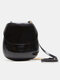 Women Vintage Saddle Bag Shoulder Bag Crossbody Bag - Black