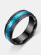 Trendy Simple Dragon Circle-shaped Stainless Steel Rings - Black
