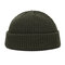 Unisex Solid Color Knitted Wool Hat Skull Cap Beanie - Green