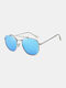 Unisex Metal Full Frame Double Bridge Polarized HD Anti-UV Sunglasses - #07