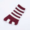 Stripe Toe Socks No Show Cotton Low Cut Five Finger Socks Athletic for Men And Women  - Red