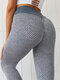 Famous Tiktok Practical High Waist Butt Lift Workout Yoga Leggings - Grey