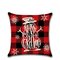 Classical Red&Black Lattice Christmas Throw Pillow Case Home Sofa Cushion Cover Christmas Gift Decor - #2