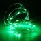 3M 4.5V 30 LED Batería Operado Plata Alambre Mini Cadena de luz de hadas Decoración de fiesta de Navidad multicolor - Verde