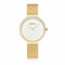 Relógios femininos luxuosos de quartzo relógios de pulso minimalistas Laser com malha ultrafina de aço inoxidável - #3