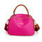Woman Nylon Crossbody Bag Classic Elegant Handbag Clutches Bag - Rose Red